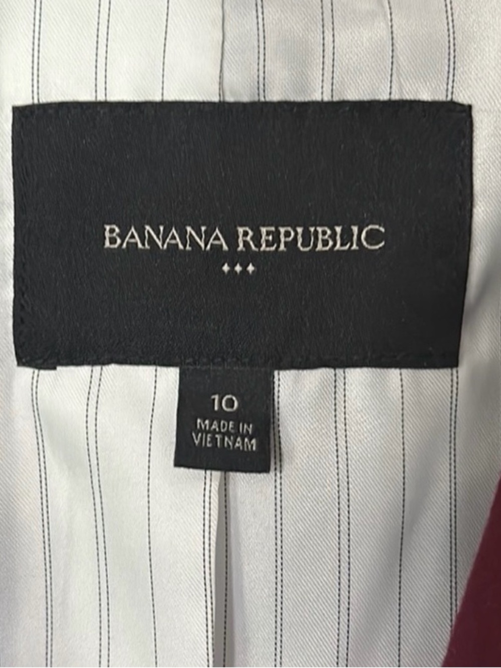 Banana Republic Burgundy Wine Single Button Blazer Size 10 *priced to sell* - Picture 3 of 5
